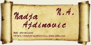 Nadja Ajdinović vizit kartica
